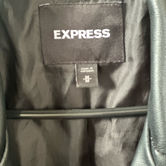 Faux Leather Jacket- EXPRESS- Size M - Picture 8 of 8
